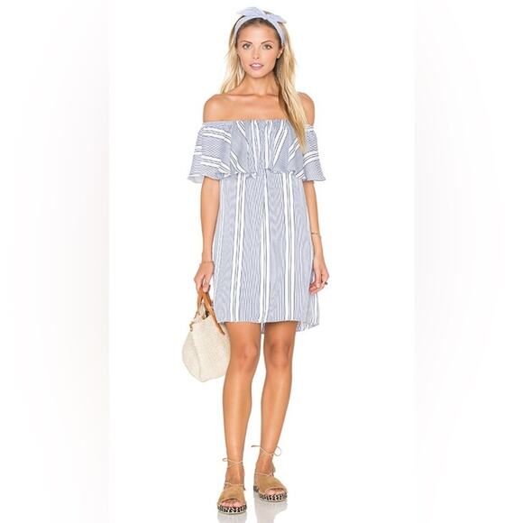 Misa Los Angeles | Blue Striped Nikka Mini Dress Size Extra Small - Picture 1 of 6